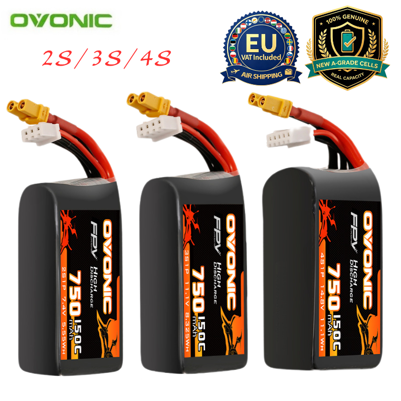 HOT OVONIC 150C 750mAh 7.4V/11 - Drone Battery 3S ulasan dan harga