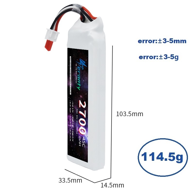 1/3PCS 2S 7.4V Lipo Battery 27 - Drone Battery 3S ulasan dan harga
