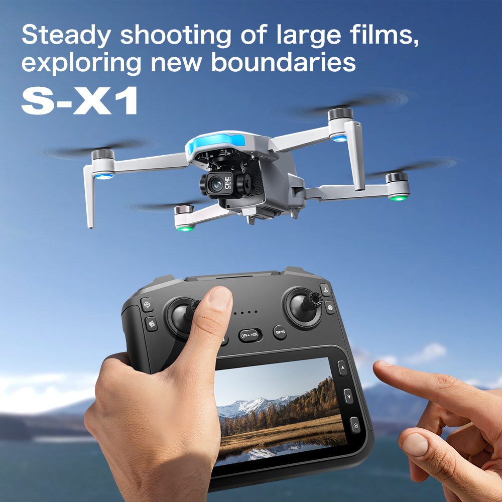 Original S-X1 GPS Drone 8KHD p - Jjrc Drone X12 ulasan dan harga