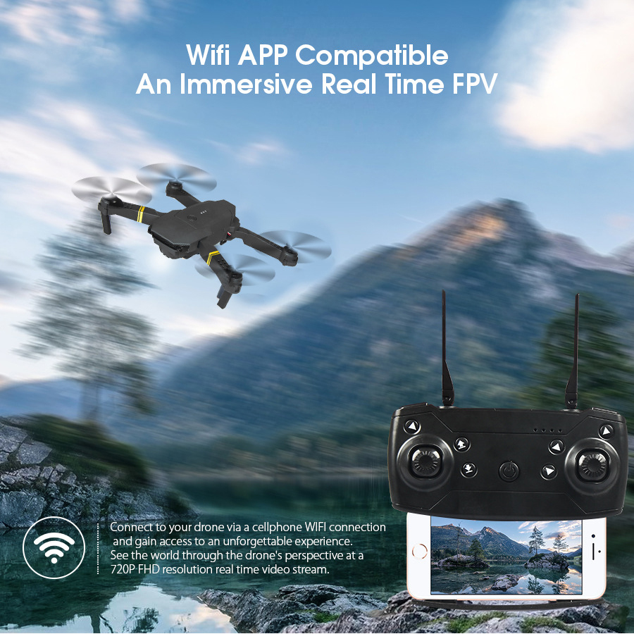 New E88/E58 Professional Aeria - Eachine Drone E58 ulasan dan harga