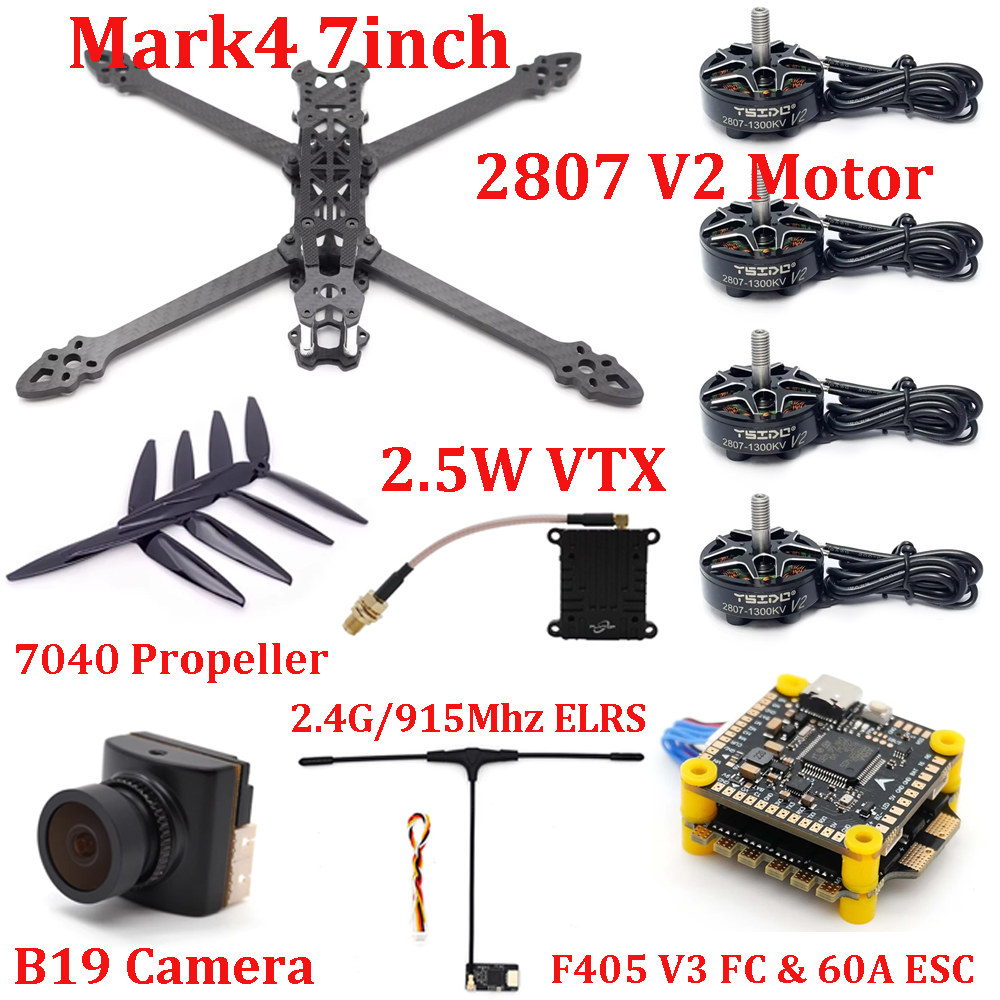 Mark4 7inch Frame Kit F405 V3  - Drone Battery Lipo ulasan dan harga